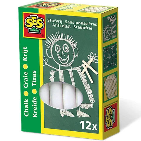 Ses 00200 Krijt Wit 12 Stuks