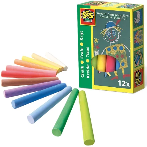 Ses 00201 Krijt 12 Kleuren