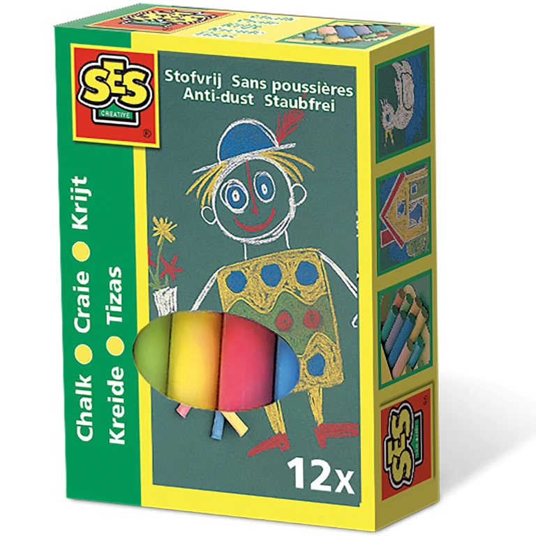 SES Bordkrijt 12 Kleuren - 1 stuk