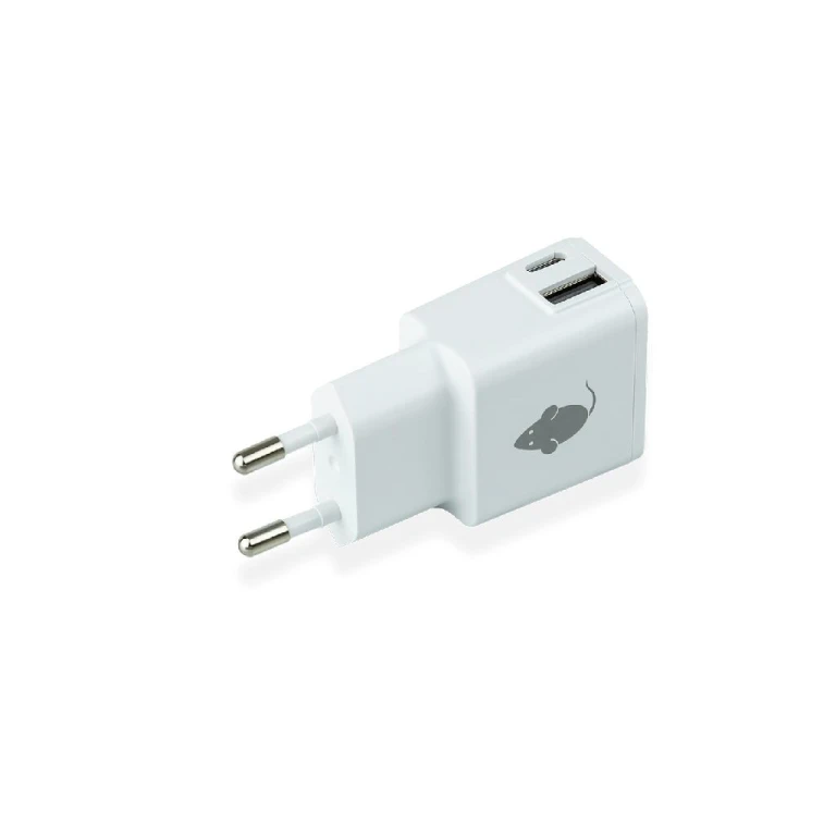Greenmouse Dual Wall Telefoonoplader USB en USB-C - 1 stuk