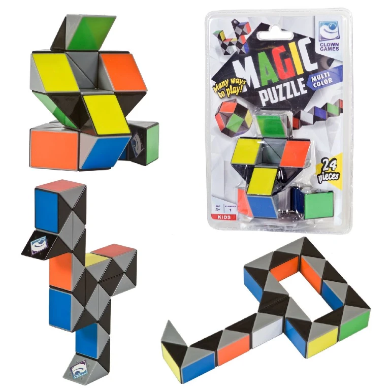 Magic Puzzle Kubuspuzzel 24-delig Multicolor (1 stuk)