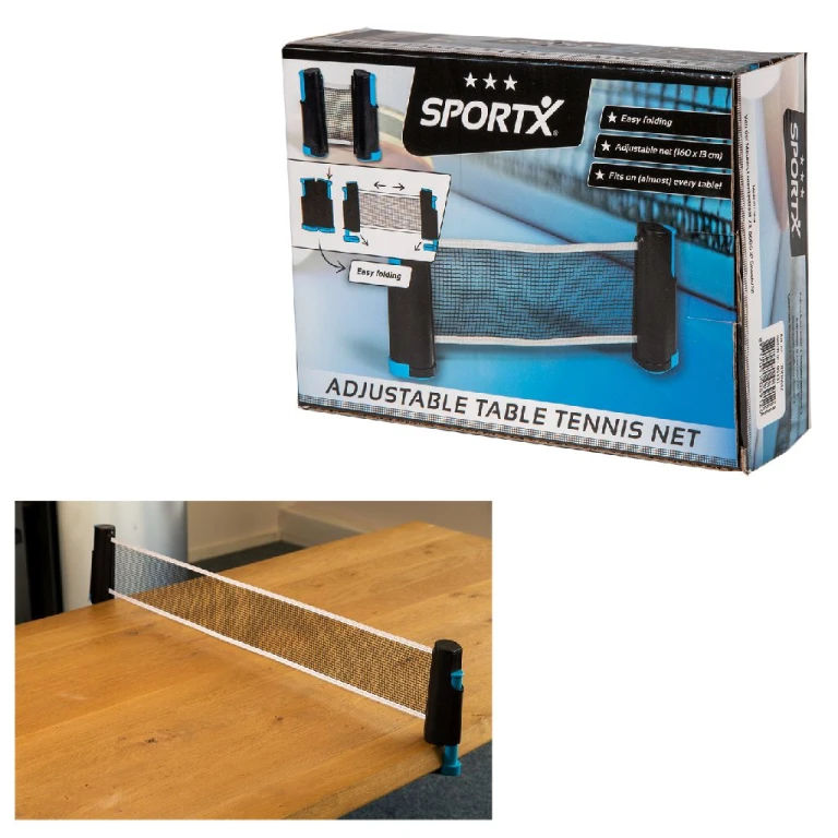 SportX Tafeltennisnet Oprolbaar 1 stuk