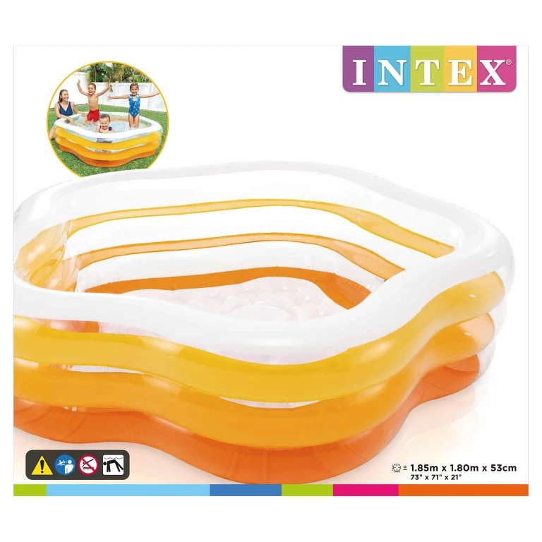 Intex opblaaszwembad Summer Colors 185x180x53cm - 1 stuk