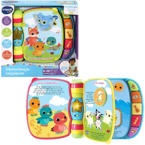 Vtech Baby Dierenvriendjes Liedjesboek Blauw