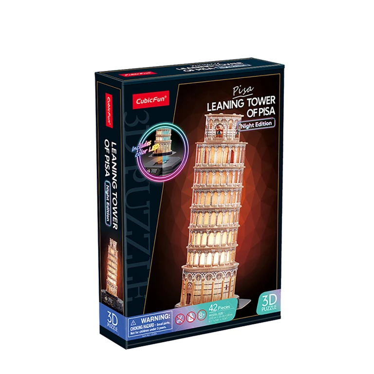 Cubic Fun 3D Puzzel Pisa met LED-verlichting