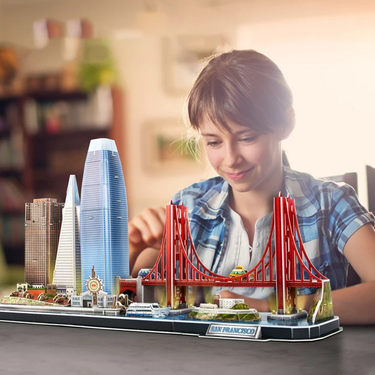 Cubic Fun 3D Puzzel City Line San Francisco met LED