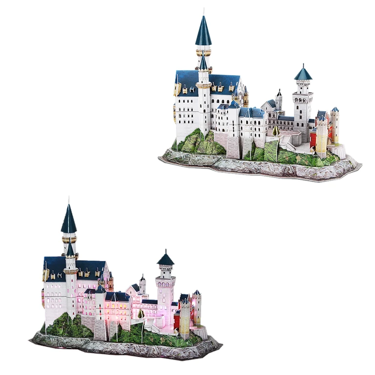 Cubic Fun 3D Puzzel Neuschwanstein Castle met LED