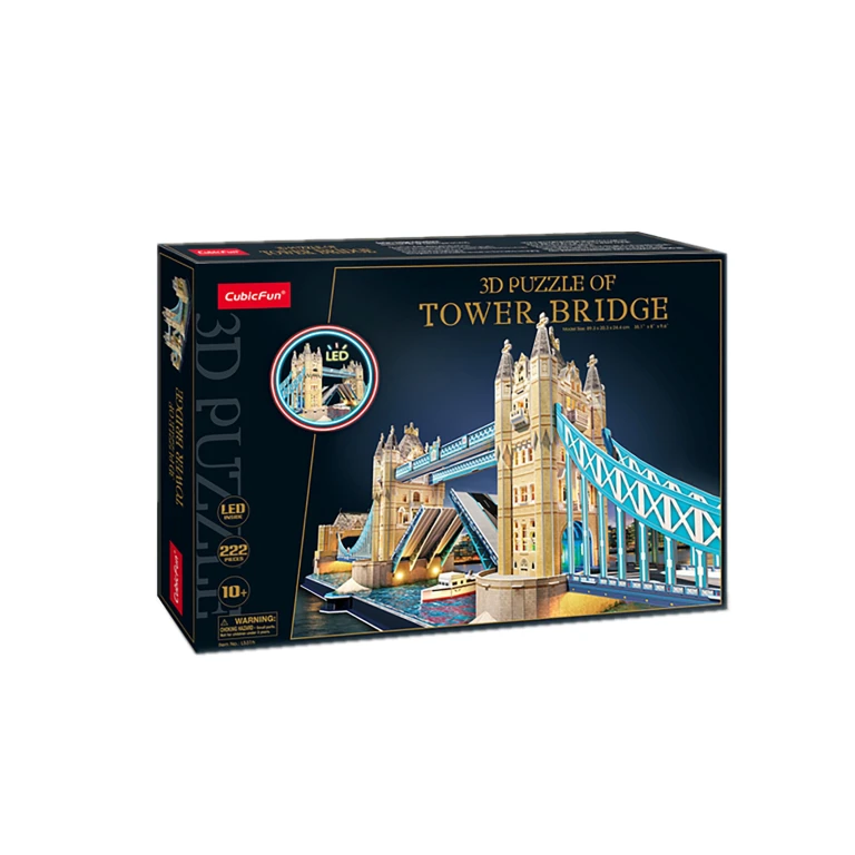 Cubic Fun 3D Puzzel Tower Bridge met LED