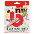 Kleurpotloden Soft set van 6 stuks voor 3+