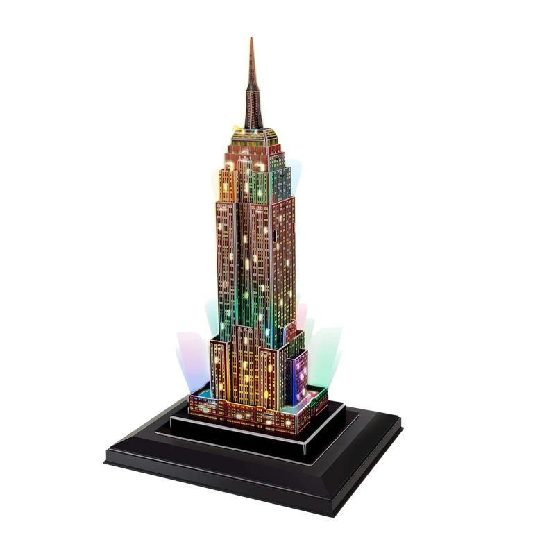 Cubic Fun 3D Puzzel Empire State Building met LED