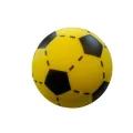 Soft Voetbal 20cm Foam Geel - 1 stuk
