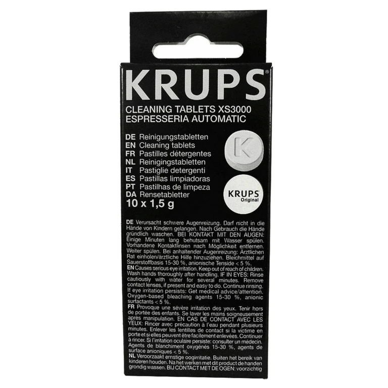 Krups Reinigingstabletten voor Espresso Volautomaten, 10 stuks