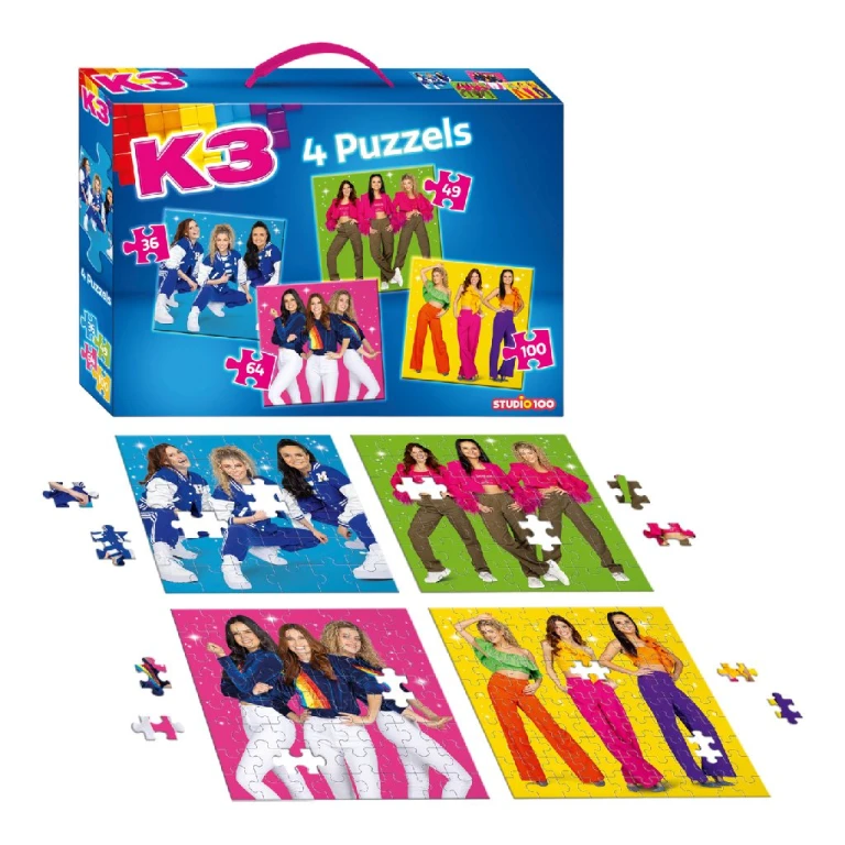 K3 Puzzelset met 4 puzzels