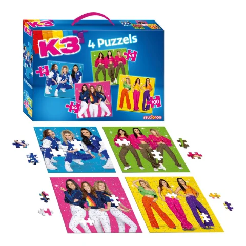 K3 Puzzel 36/49/64/100 Stukjes
