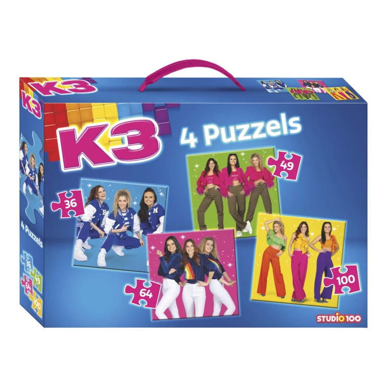 K3 Puzzelset met 4 puzzels