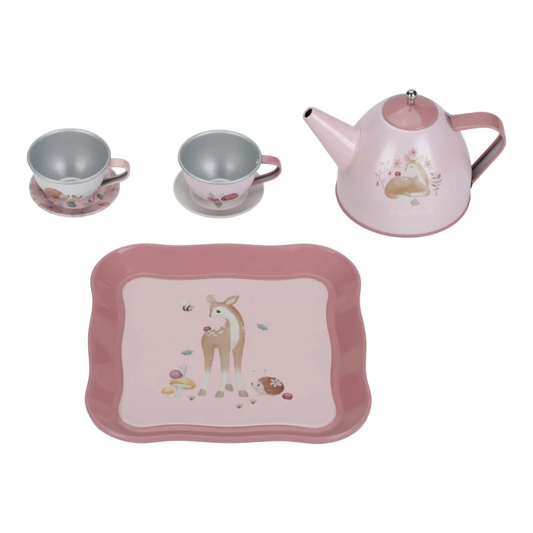 Speelgoedservies Fairy Garden met koffer - 1 stuk