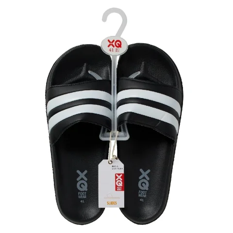 XQ Men Badslipper Sauna Black/ White 40-45