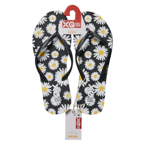 XQ Ladies Teenslippers Black 36-41