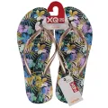 XQ Ladies Teenslippers Flowers Multi Color 36-41