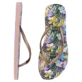 XQ Ladies Teenslippers Flowers Multi Color 36-41
