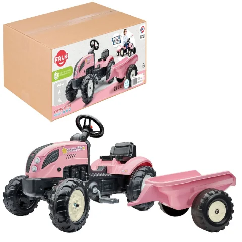 Falk Tractor Country Farmer Set Pink 2jr