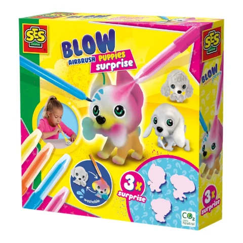 Ses 14333 Blow Airbrush Pens Puppy's 3x