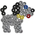 Hama 8806 Bucket 3000 Maxi Beads And Pegboard