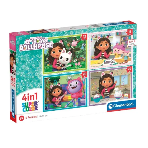 Clementoni Gabby's Dollhouse Puzzel 4 in 1