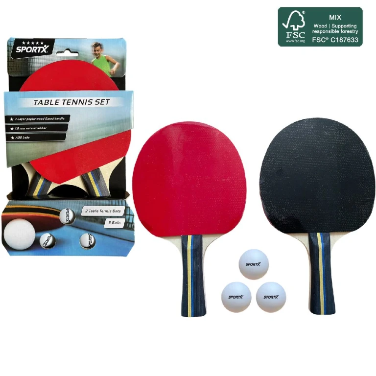 SportX Tafeltennisset 5 sterren FSC inclusief 3 ballen