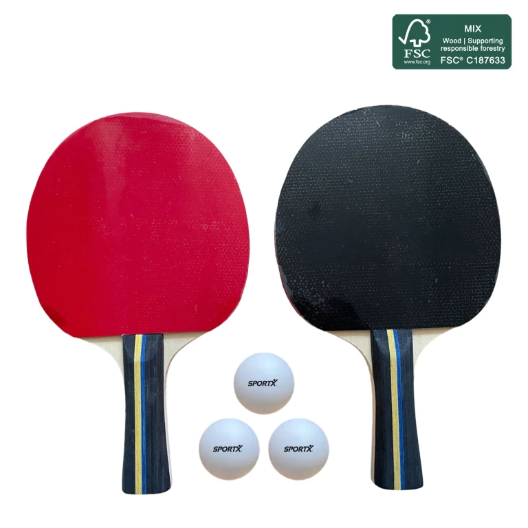 SportX Tafeltennisset 5 ster FSC met tas en 3 ballen
