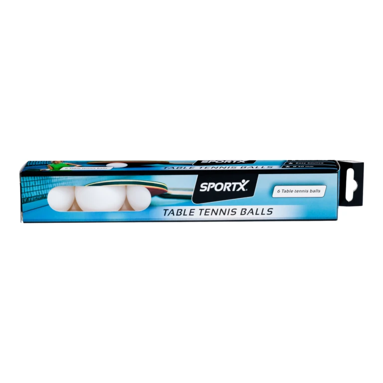 SportX Tafeltennisballen ABS Wit - Set van 6