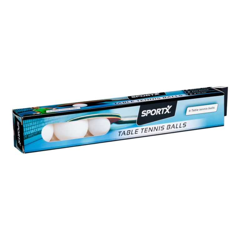 SportX Tafeltennisballen ABS Wit - Set van 6
