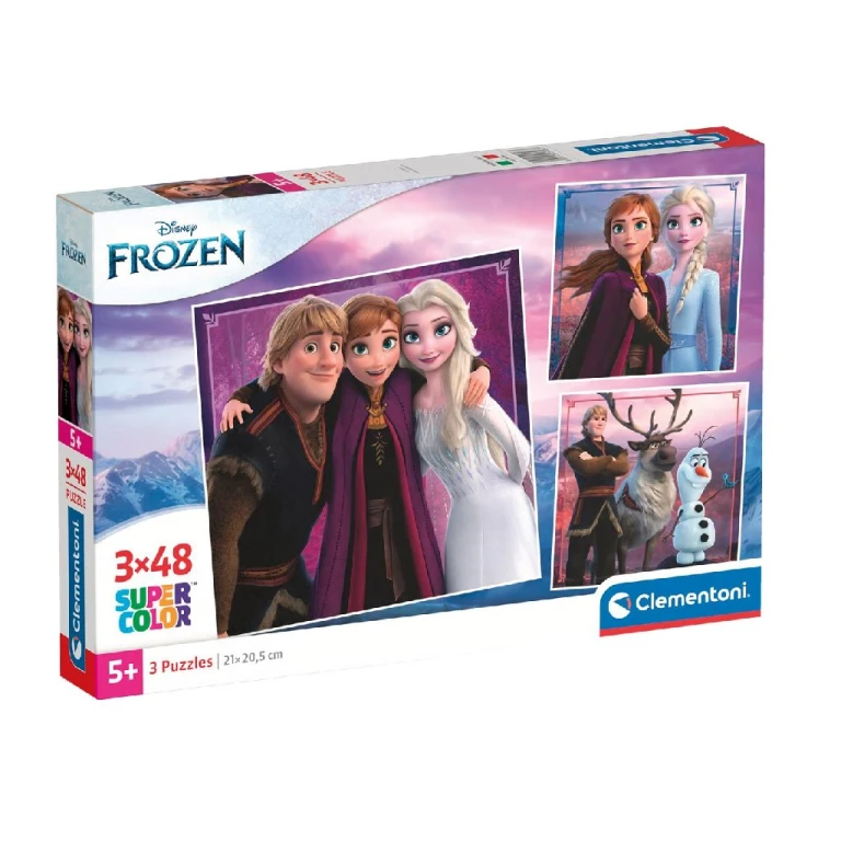 Clementoni Frozen Puzzelset - set van 3 puzzels van 48 stukjes