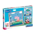 Clementoni Peppa Pig Puzzelset - 3 puzzels van 48 stukjes