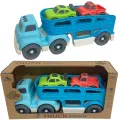Speelgoedvrachtwagen Autotransporter Bioplastic Rood/Zwart 30 cm