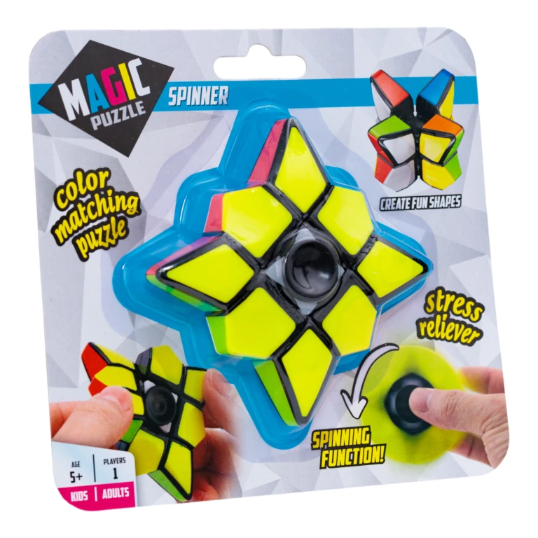 Magic Puzzle Spinner puzzel - 1 stuk - Zwart