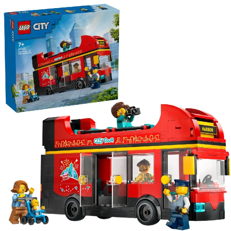 LEGO City Rode Dubbeldekker Bouwset Great Vehicles - 1 stuk