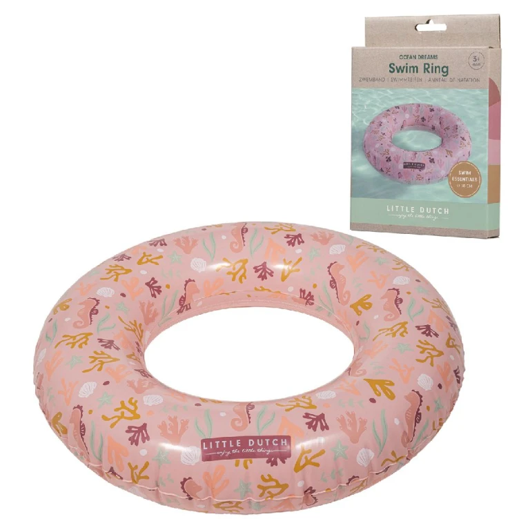 Little Dutch Zwemring Ocean Dreams Roze 50cm