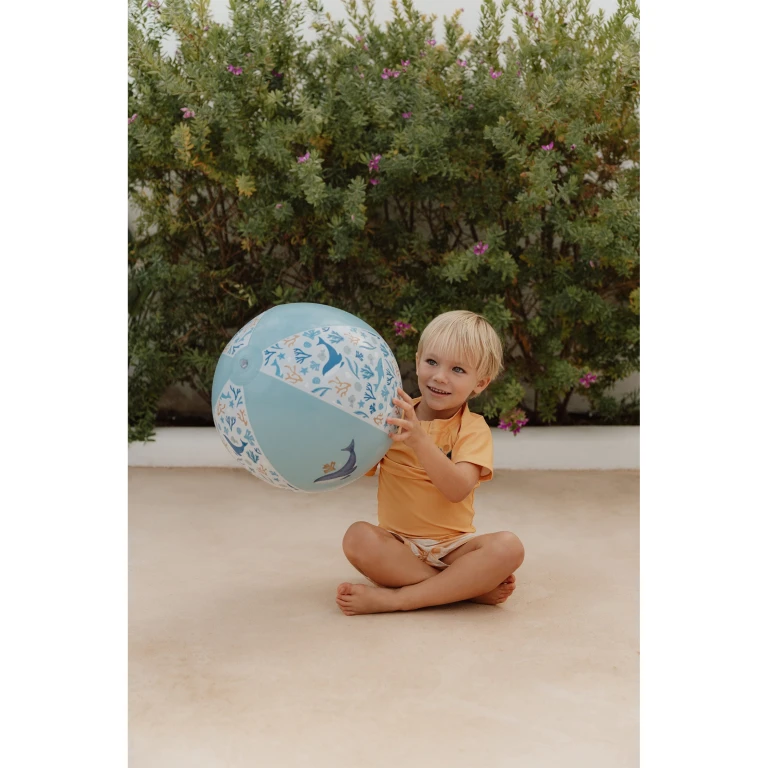 Little Dutch Strandbal Ocean Dreams Blauw 35cm