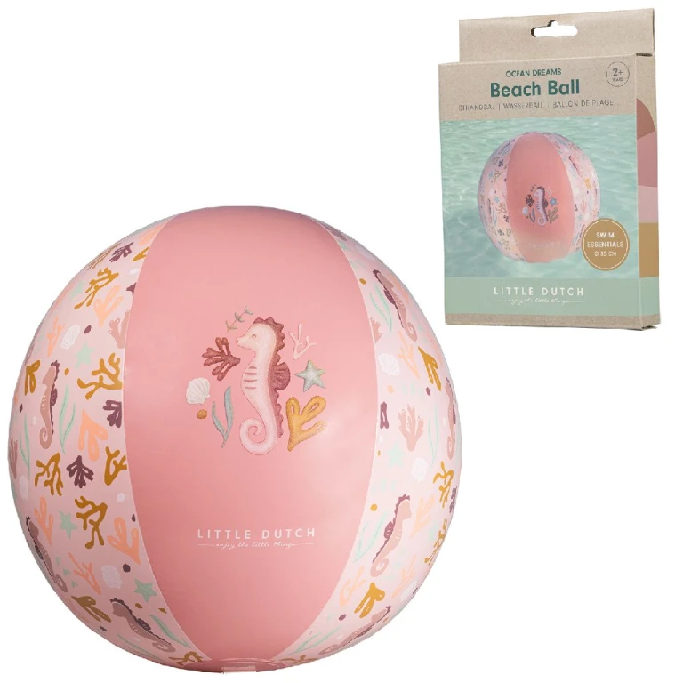 Little Dutch Strandbal Ocean Dreams Roze 35cm - 1 stuk