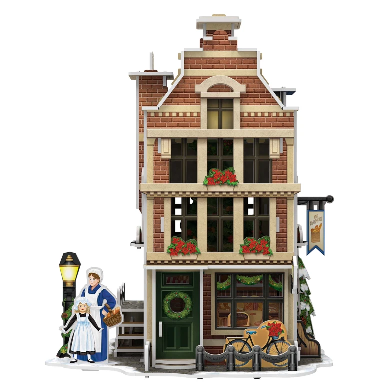 Cubic Fun 3D Puzzel Hollandse Bakkerij met LED