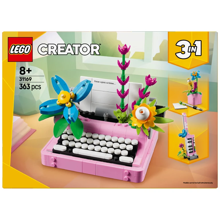 LEGO Creator 3in1 Typemachine met Bloemen - 1 stuk