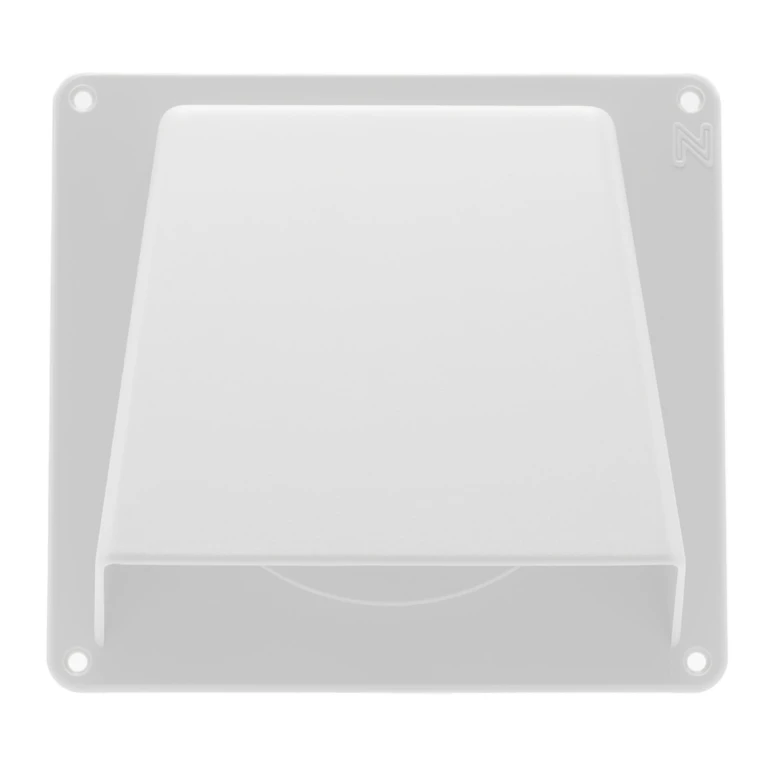 Uitblaasklep luchtafvoer droger 100mm wit (1 stuk)
