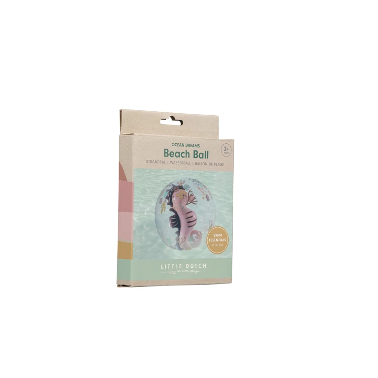 Little Dutch Strandbal Ocean Dreams 3D Figuur Roze 35 cm