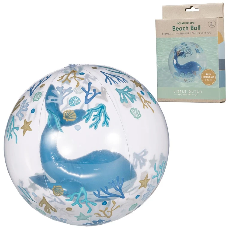 Rubo Toys Strandbal Ocean Dreams 3D Walvis 35 cm - 1 stuk