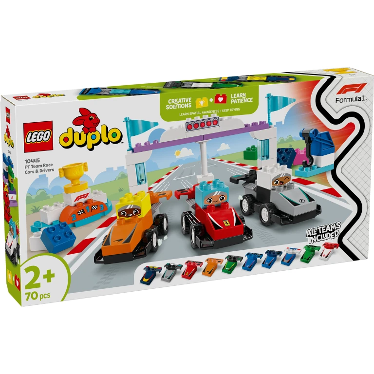 Lego Duplo Town F1 Team Racewagens en Coureurs - 1 stuk