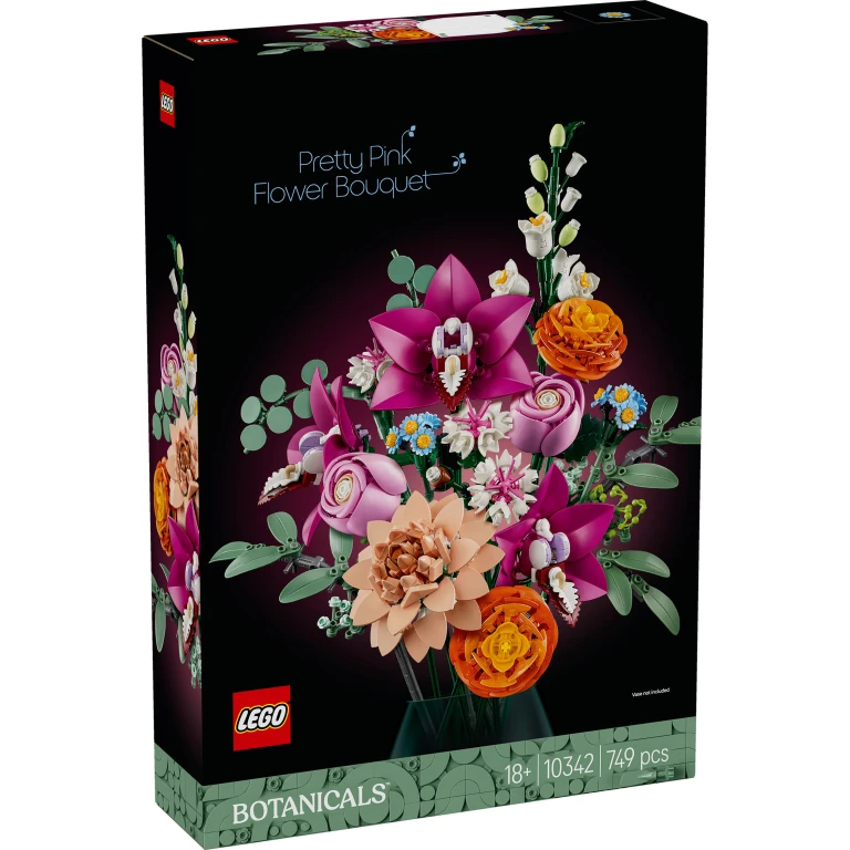 Lego Icons Botanicals Roze Boeket - 1 stuk