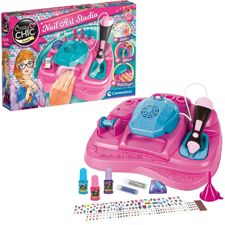 Clementoni Crazy Chic Nail Art Studio - 1 stuk