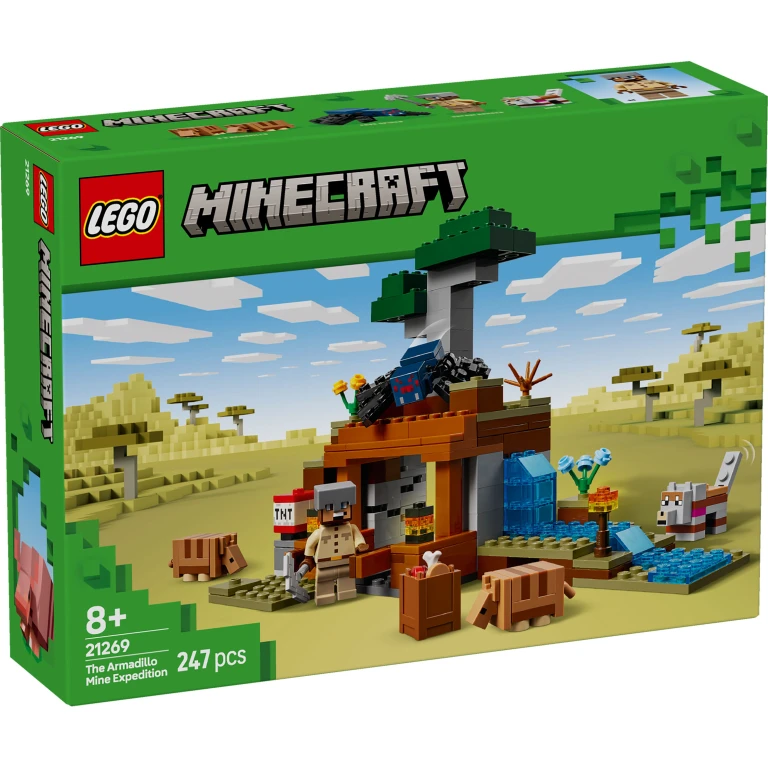Lego Minecraft Het Gordeldier Bij De Mijn - 1 stuk