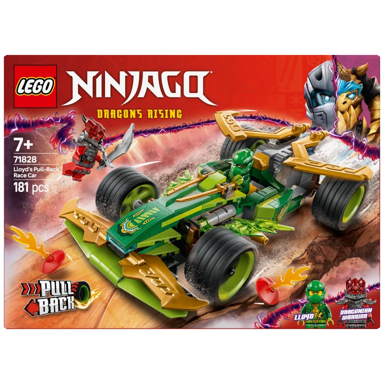 Lego Ninjago Lloyds Pull-Back Racewagen - 1 stuk